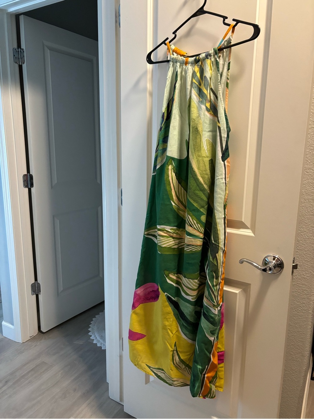 New Tropical Green & Yellow Dress